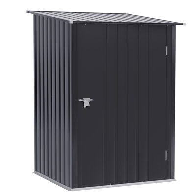 3 ft. 3 in. W x 3 ft. 4 in. D Galvanized Steel Lean-To Tool Shed