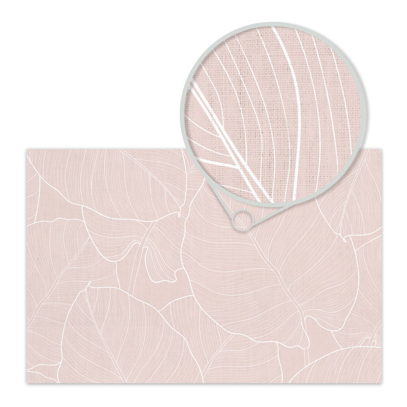 Amiyla Vinyl Machine Printed Area Rug, Rectangle 2'7.5" x 9'10.1"