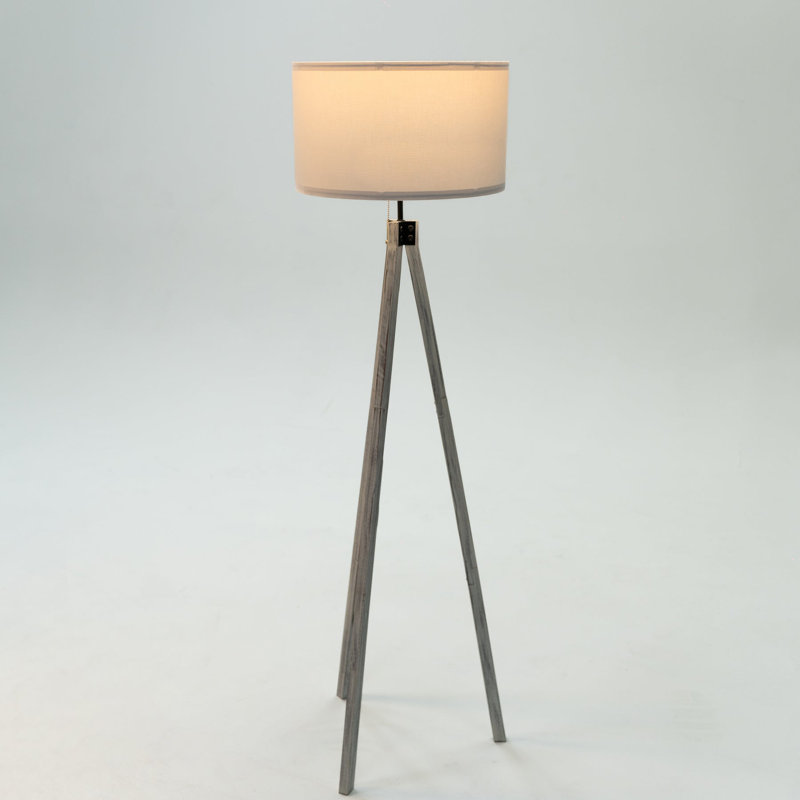 Jaronda 60'' Polished Tripod Floor Lamp