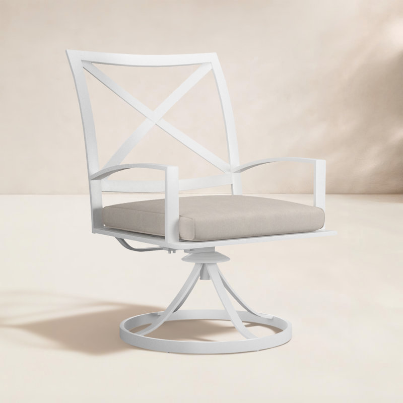 Bristol Outdoor Dining Armchair, Canvas Flax Sunbrella® Canvas