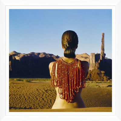 " Vogue Magazine, "Model Wearing Red Beads," John Cowan, January 1, 1966 " by John Cowan