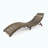 Modern WOOD FOLDABLE CHAISE LOUNGE - GREY