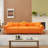 Ivy Bronx 112" Modern Curved Sofa, Back Upholstered Couch with 3 Decorative Throw Pillows-42333647