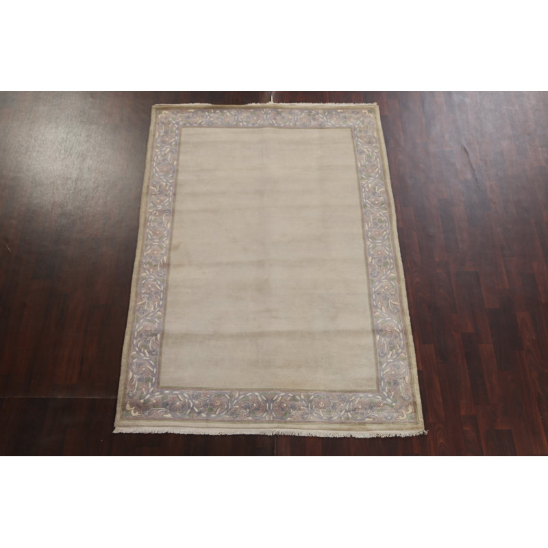 Tapis oriental en laine népalais noué à la main 5 x 8 po