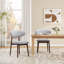 Chaise rembourrée en bois massif-1140399292