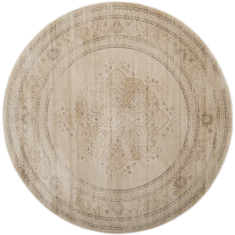 Mancia Vintage Performance Oriental Rug, Round 6'