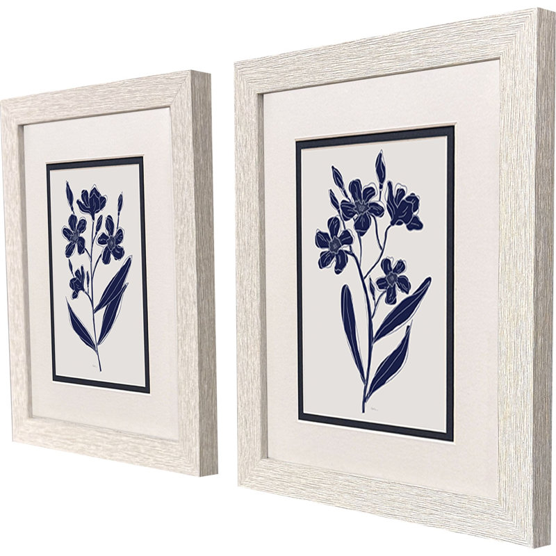 Indigo Botanic Framed Art