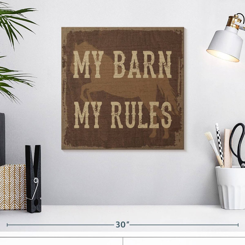 Plaque murale Khylige My Barn, H 16 po x l 16 po