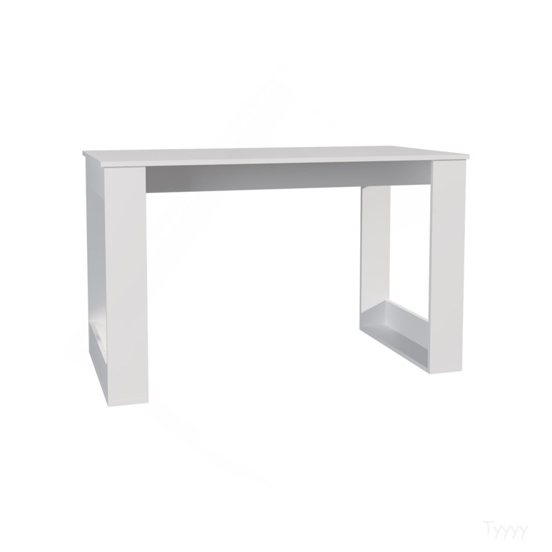 Bureau Oviedo 120, bureau à domicile, blanc, White