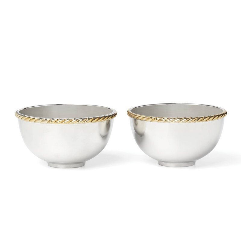 Reed And Barton Roseland Nut Bowl, Set of 2