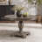 Gray Oak Finish Dining Table