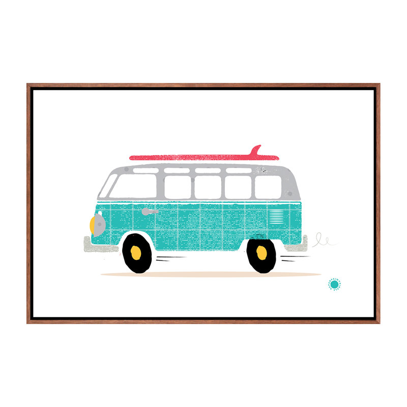 " Van ", No Mat, Brown Framed Canvas, 40" H x 60" W x 1.5" D