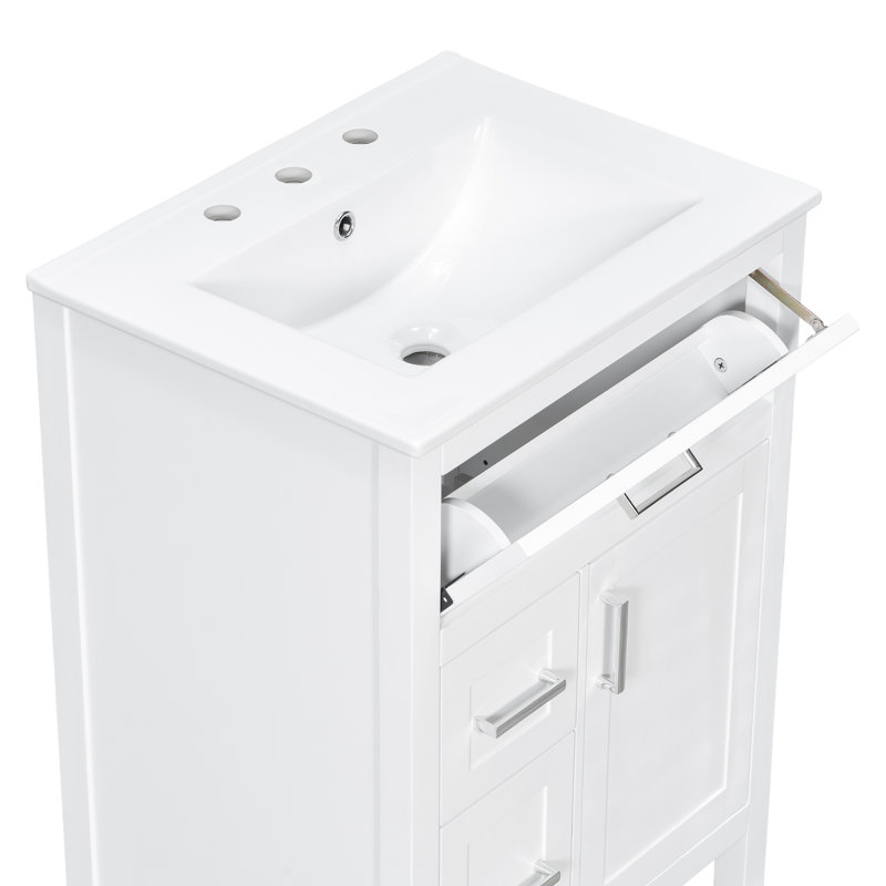 Meuble-lavabo 24 po avec tiroir rabattable