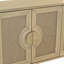Armoire 59,84 "à 4 portes rétro
