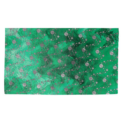 Tapis vert/noir à motif de planètes et d'étoiles Avicia