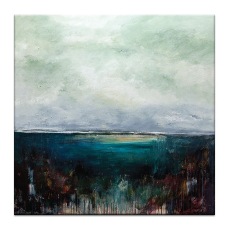 Emerald Invite by Lydia Ben-Natan - Wrapped Canvas Print, 76cm H x 76cm W x 3.8cm D