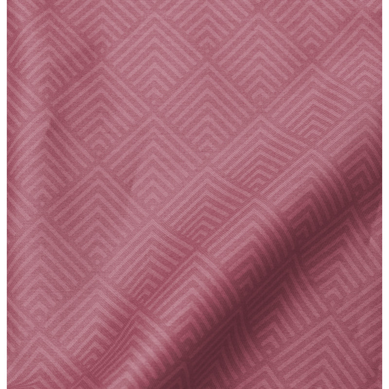 Ardingly Cotton 200 TC Duvet Cover Set, 240 x 200 cm - 2 Pillowcases (80 x 80 cm), Rosewood