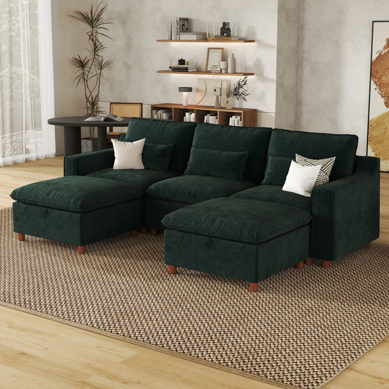 Canapé modulaire 103 po 103 po, 38" H x 103" W x 34" D, Grey