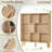 8 Cube Book Shelf,3 Tier Bookshelf With Legs, Modern Open Storage Organizer,Boho Bookcase,Display Cabinet Shelf Free Standing Bookshelves For Bedroom,Living Room,Office-579070878