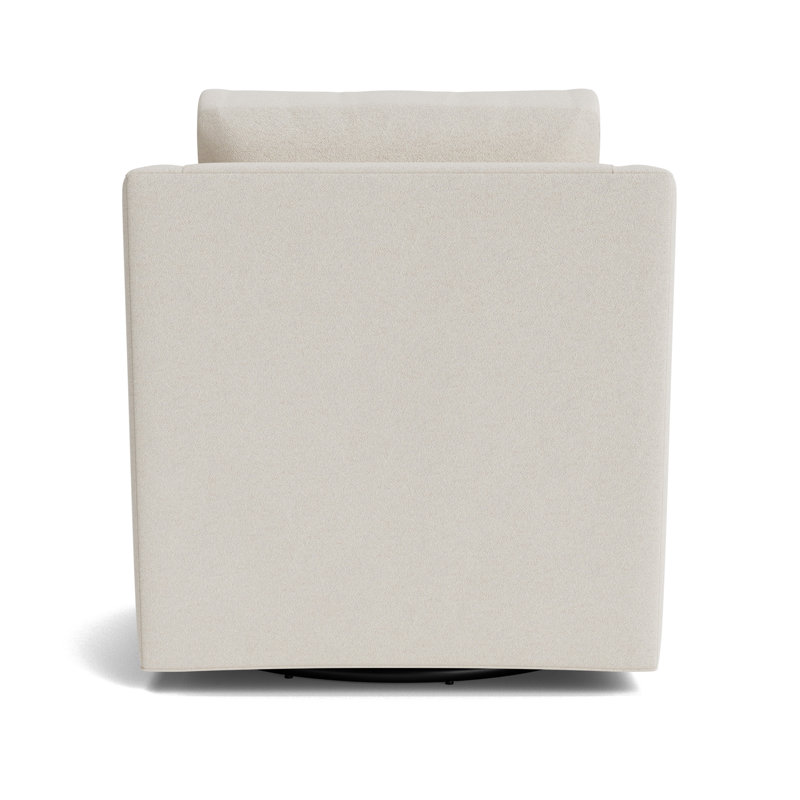 Gigi No Skirt Full Swivel Chair, Performance Boucle - Cream