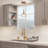 Modern Mini 1-Light Seeded Glass Pendant Light