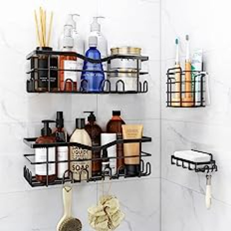 Rebrilliant Brittanee Wall Stainless Steel Shower Caddy