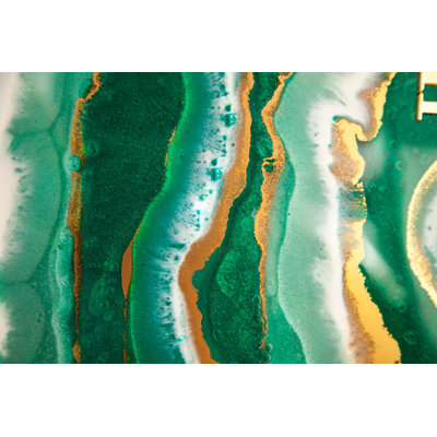 Frusina " Abstract Painting With Epoxy Resin " Painting Print
