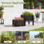 Pot à fleurs surélevé en plastique Geana-1299361412