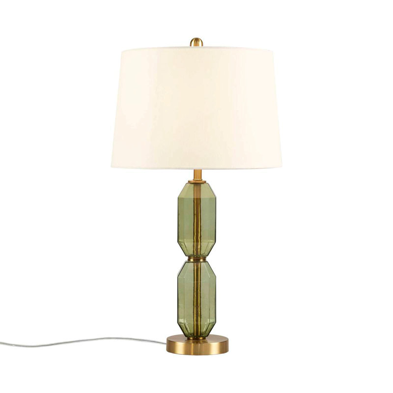 Green Glass Table Lamp Green See Below, Green