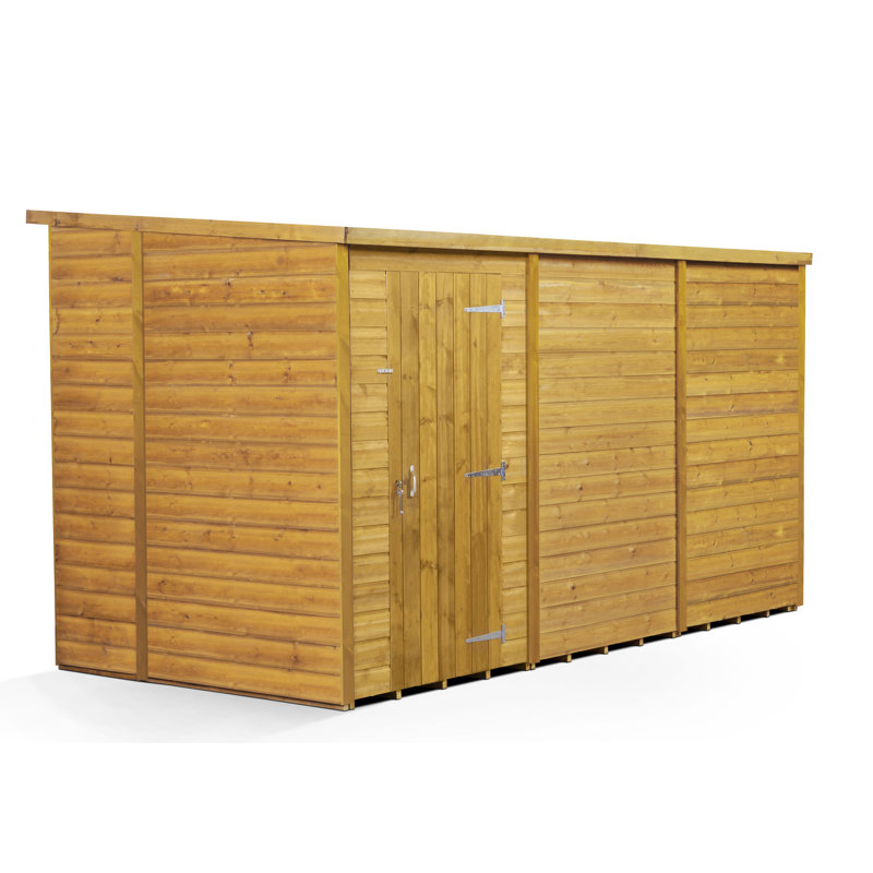 Modular Pent Garden Shed  12X6 No Windows