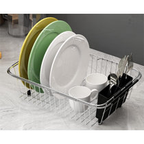 Kitchen Details 11.02-in W x 18.11-in L x 3.54-in H Polypropylene Dish Rack  and Drip Tray