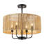 Lustre tambour 4 lumières à intensité variable