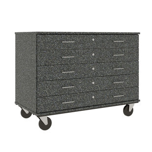 Armoire mobile à 5 compartiments avec roulettes