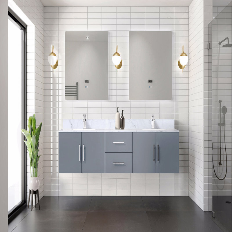 Meuble-lavabo double 80 po X P 22 po D