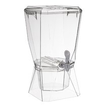 BEVERAGE DISPENSER with Removable Ice Cone Unbreakable for Party 3.5gal  BUDDEEZ