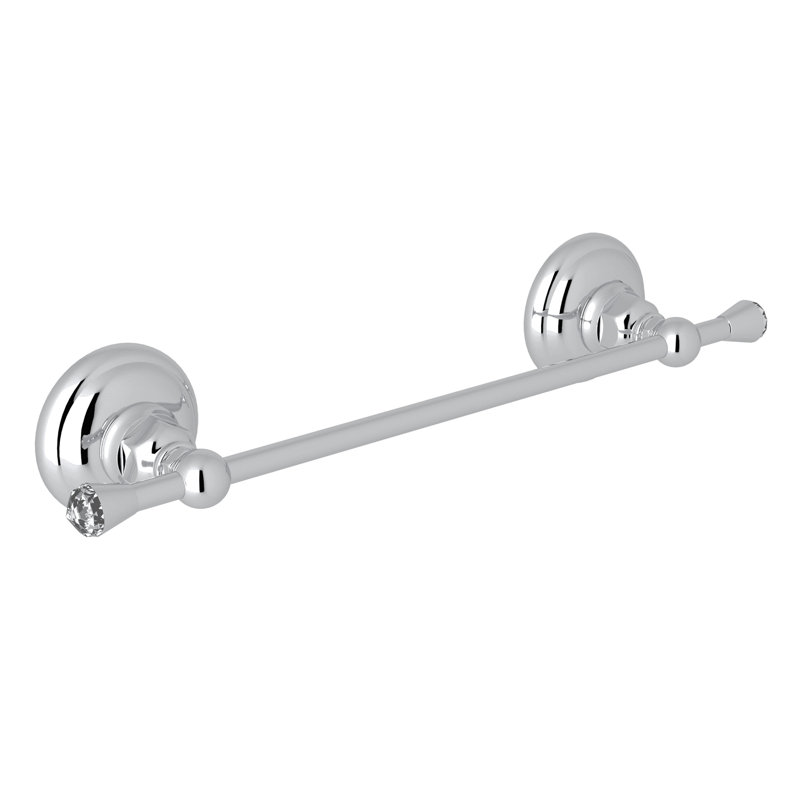 Country Bath Swarovski® Crystal 24" Towel Bar, 2.72" H x 25.59" L x 2.36" D, Satin Nickel