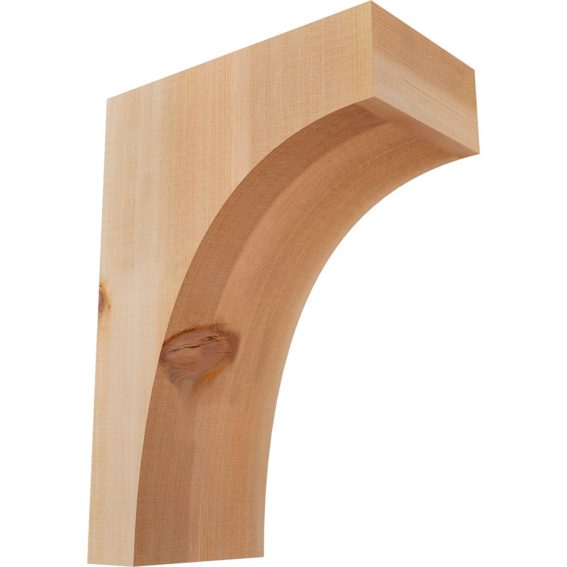 Huntington Corbel, H 14 po x l 5,5 po x P 10 po, Lisse, Cèdre rouge