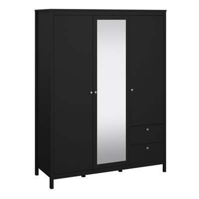 Afonso 3 Door Manufactured Wood Wardrobe