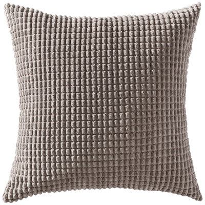 Corduroy Soft Corn Houndstooth Cotton Blend Pillow Cover