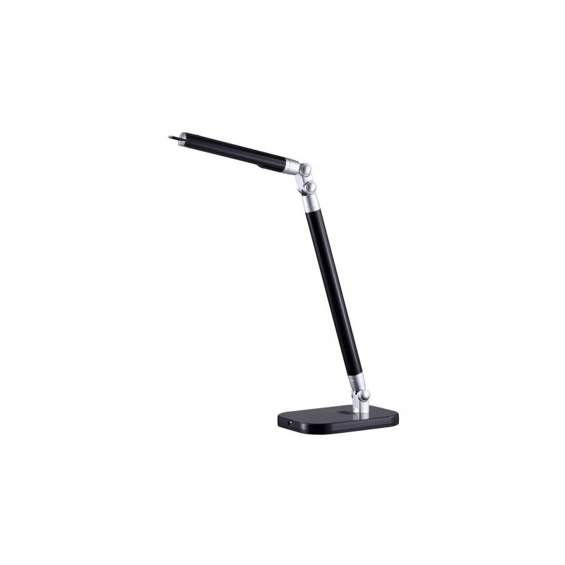 Lampe de bureau 19 po avec USB Wylie, Noir