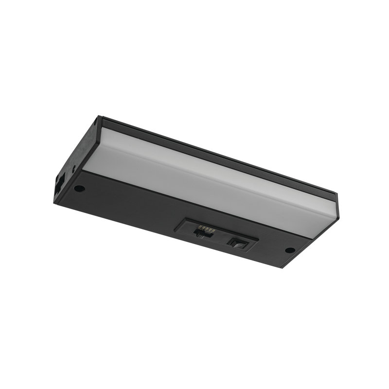 Arza Select Undercabinet Light, Black, 1" H x 8" L x 3.4" D, Black