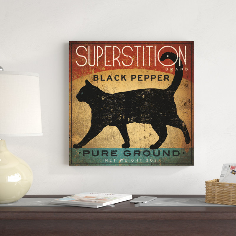 Chat poivre noir Superstition, H 20 po x l 20 po