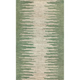 Abrash Ikat Hand-Tufted Wool Area Rug Cut/Loop Pile