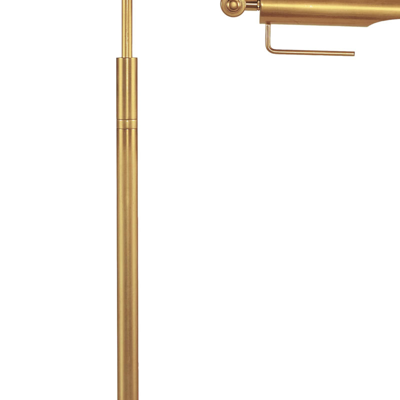 Raven Floor Lamp, Natural Brass