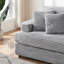 Canapé en velours 3 places avec 4 coussins décoratifs Corduroy-116190549-124435397
