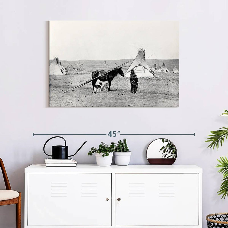 Lelar Comanche Indian, 24" H x 36" W
