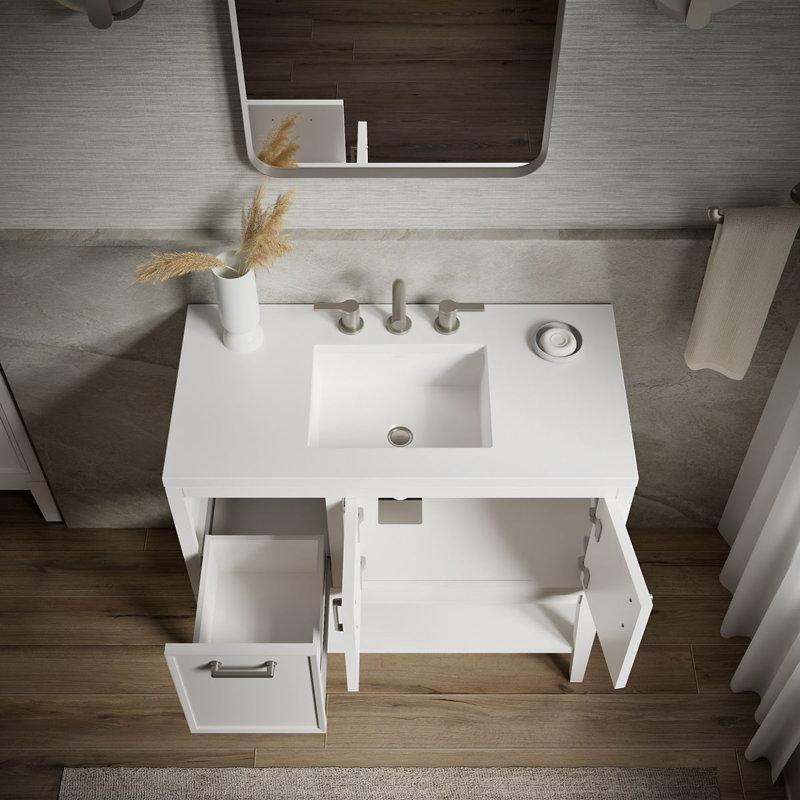 Winnow 36-In Bathroom Vanity Set, White
