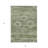 HomeRoots 3' X 5' Olive Green And Fern Green Southwestern Washable Indoor Outdoor Area Rug