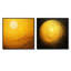 Moon Lemon Light Fantasy - Ensemble de 2 collages carrés à formes abstraites-2008791712-2008791727
