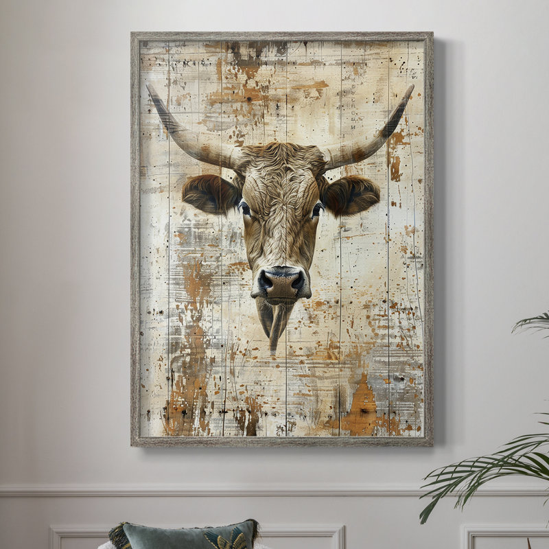 ANIMALS Series DI, reproduction encadrée - bois massif, H 15 po x l 12 po